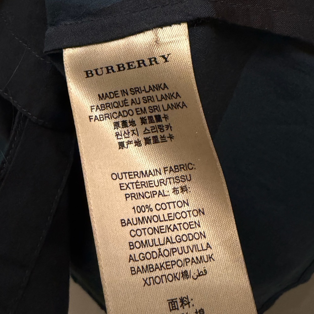 🔥Final Price-No Offers ✅ Burberry Brit Women’s Plaid Button Front Shirt Top S - Picture 5 of 12
